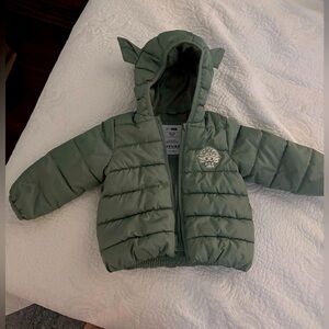 Baby gap hooded puffer jacket baby yoda edition